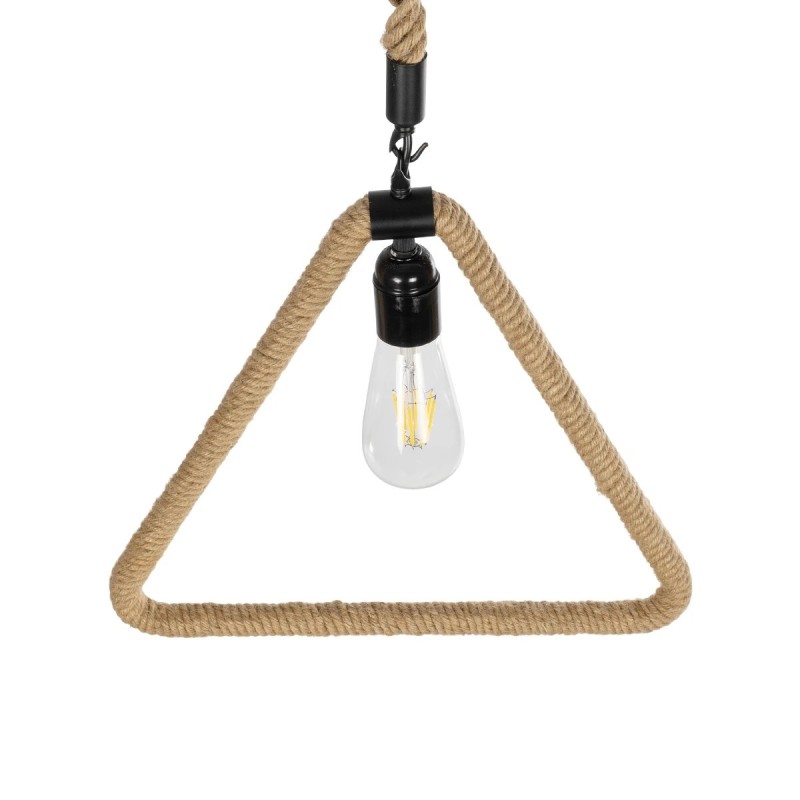 GLOBOSTAR® MALVERN 999-0235 Vintage Κρεμαστό Φωτιστικό Οροφής με Ντουί 1 x E27 AC 220-240V IP20 - Μαύρο & Μπεζ - Μ38 x Π4 x Υ42.5cm