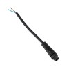 GLOBOSTAR® CONNECTOR 999-0266 2 Pin Σύνδεσμος Τροφοδοσίας για Wall Washers & Προβολείς με Είσοδο 2 x 0.25mm2 & Έξοδο 1 x Θηλυκό Βύσμα Αδιάβροχο IP65 - Μαύρο - Μ20 x Π1.5 x Υ1.5cm