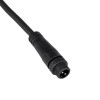 GLOBOSTAR® CONNECTOR 999-0266 2 Pin Σύνδεσμος Τροφοδοσίας για Wall Washers & Προβολείς με Είσοδο 2 x 0.25mm2 & Έξοδο 1 x Θηλυκό Βύσμα Αδιάβροχο IP65 - Μαύρο - Μ20 x Π1.5 x Υ1.5cm