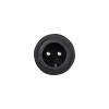 GLOBOSTAR® CONNECTOR 999-0266 2 Pin Σύνδεσμος Τροφοδοσίας για Wall Washers & Προβολείς με Είσοδο 2 x 0.25mm2 & Έξοδο 1 x Θηλυκό Βύσμα Αδιάβροχο IP65 - Μαύρο - Μ20 x Π1.5 x Υ1.5cm