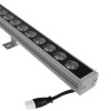 GLOBOSTAR® WASHERPANDA 999-0272 Μπάρα Φωτισμού Wall Washer LED 36W 3960lm 15° DC 24V Αδιάβροχο IP67 Θερμό Λευκό 2700K Dimmable - Bridgelux SMD Chip - Γκρι Ανθρακί - Μ100 x Π4 x Υ3cm - 3 Χρόνια Εγγύηση