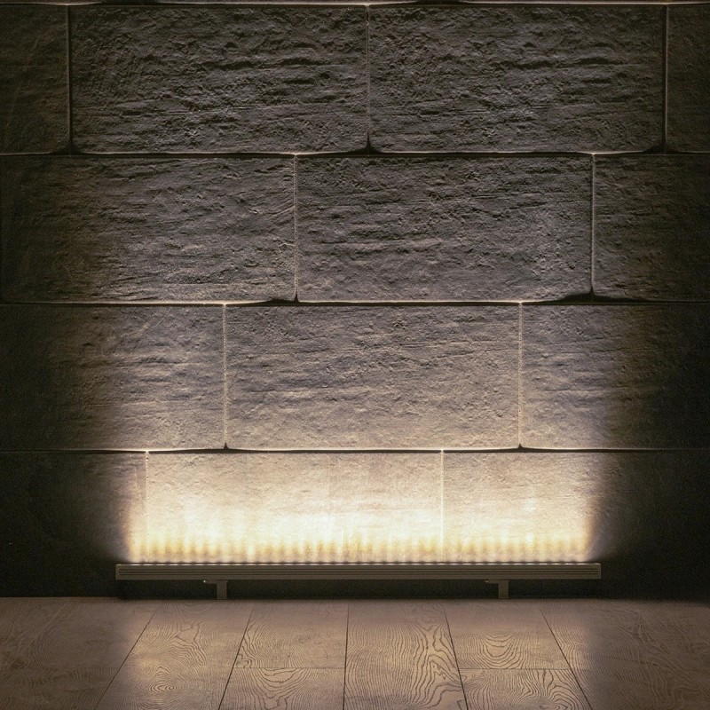 GLOBOSTAR® WASHERPANDA 999-0273 Μπάρα Φωτισμού Wall Washer LED 36W 4140lm 15° DC 24V Αδιάβροχο IP67 Φυσικό Λευκό 4500K Dimmable - Bridgelux SMD Chip - Γκρι Ανθρακί - Μ100 x Π4 x Υ3cm - 3 Χρόνια Εγγύηση