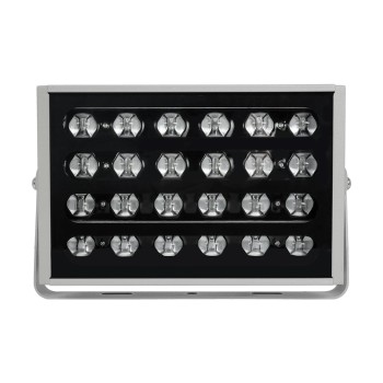 GLOBOSTAR® FLOODKENA 999-0274 Προβολέας Σποτ Wall Washer LED 40W 3400lm 120° AC 220-240V Αδιάβροχο IP67 Πολύχρωμο RGBW - Bridgelux SMD Chip - Γκρι Ανθρακί - Μ24.5 x Π6 x Υ16.3cm - 3 Χρόνια Εγγύηση