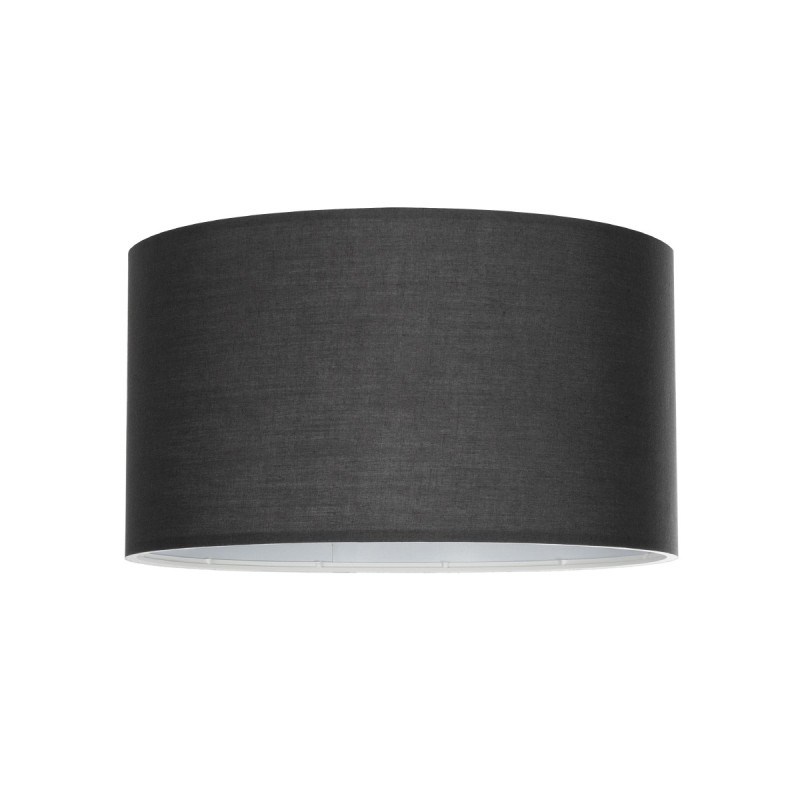 GloboStar® CILIO 203-0158 Μοντέρνο Φωτιστικό Οροφής Καπέλο Μονόφωτο 1 x E27 IP20 Γκρι Ύφασμα - Μ38 x Π30 x Υ21cm