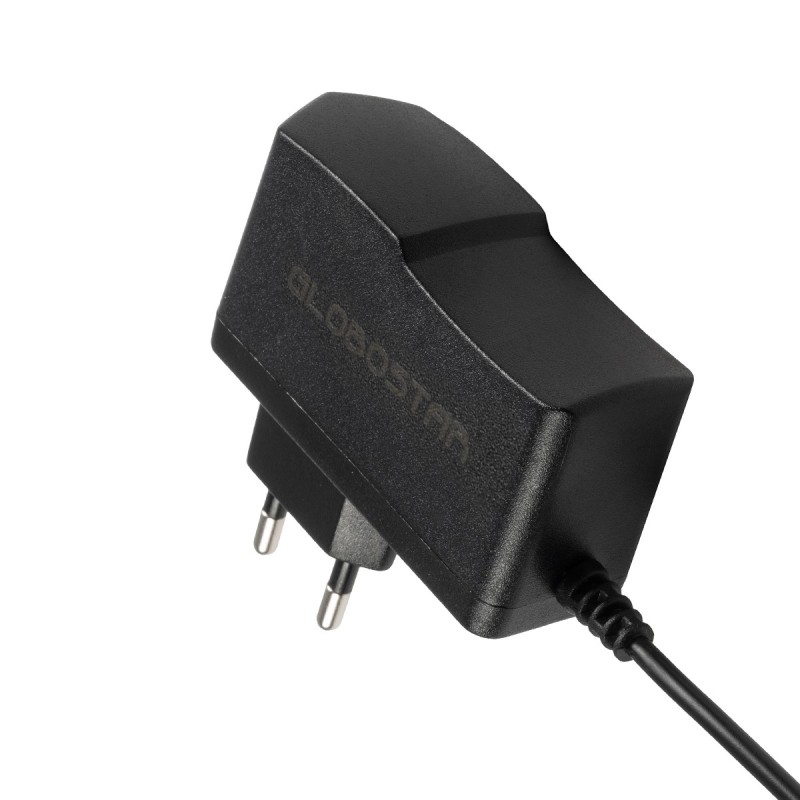 GLOBOSTAR® VOLTIX GLB-107-0005 Τροφοδοτικό/Μετασχηματιστής Class II SELV 12W 0.5A AC 220-240V σε DC 24V IP20 - Μαύρο Ματ - Μ7.3 x Π4 x Υ2.8cm - 3 Χρόνια Εγγύηση