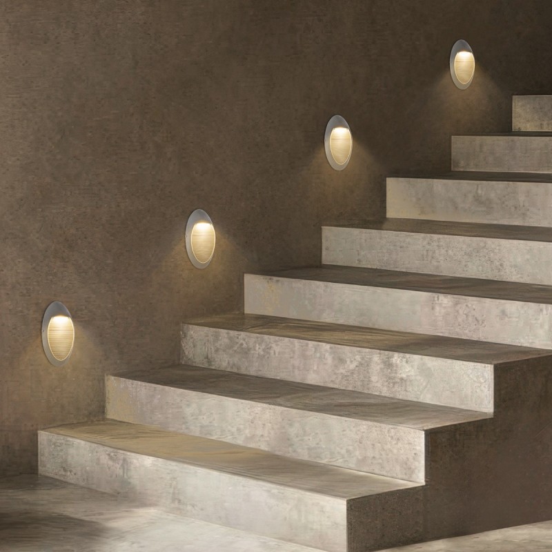 kelvo® STEPART KLV-101-0102 Φωτιστικό Σκαλοπατιού / Διαδρόμου LED 3W 375lm 45° AC 220-240V Αδιάβροχο IP65 Θερμό Λευκό 2700K - Lumileds SMD Chip & TÜV SÜD Driver - Γκρι Ανθρακί Ματ - Μ13 x Π5.5 x Υ26cm - 5 Χρόνια Εγγύηση