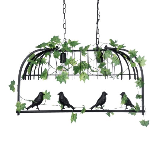 GloboStar® NEST 01643 Vintage Κρεμαστό Φωτιστικό Φιγούρα Δίφωτο 2 x E27 IP20 Μαύρο Μέταλλο με Πράσινο Πλαστικό - Μ73.6 x Π37.5 x Y38cm GloboStar® NEST 01643 Vintage Κρεμαστό Φωτιστικό Φιγούρα Δίφωτο 2 x E27 IP20 Μαύρο Μέταλλο με Πράσινο Πλαστικό - Μ73.6 x Π37.5 x Y38cm