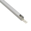 GLOBOSTAR® ALP-LINEAR GLOWTRACK 61798-3M Επιφανειακό Προφίλ Αλουμινίου με Λευκό Γαλακτερό Πατητό Κάλυμμα για Ταινίες LED IP20 - Γκρι Ανθρακί Ματ - Μ300 x Π2 x Υ2cm - Πακέτο 5 Τεμαχίων