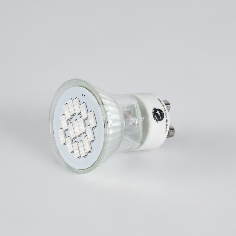 GloboStar® 76009 Σποτ LED GU10 MR11 4W 300lm 120° AC 85-265V με Λευκό Γαλακτερό Γυαλί Κόκκινο - 2 Χρόνια Εγγύηση
