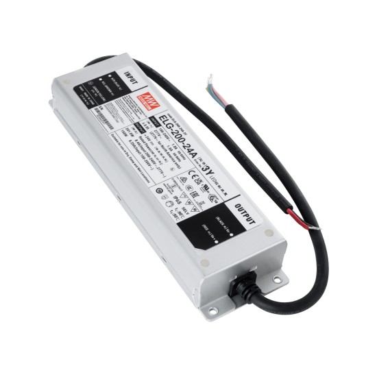 GLOBOSTAR® MEANWELL-ELG-200-24A 90789 Τροφοδοτικό/Μετασχηματιστής SELV 200W 8.4A DC 24V Αδιάβροχο IP65 - AC 220-240V σε DC 24V / Ρυθμιζόμενο από 22.4VDC έως 25.6VDC - Μ24.4 x Π7.1 x Υ3.75cm - 3 Χρόνια Εγγύηση GloboStar® ELG-200-24A 90789 MEANWELL Αδιάβροχο Ρυθμιζόμενο Μεταλλικό Τροφοδοτικό SELV για Προϊόντα LED 200W 8.4A - AC 220-240V σε DC 24V - Ρυθμιζόμενο από 22.4VDC έως 25.6VDC - Αδιάβροχο IP65 Μ24.4 x Π7.1 x Υ3.75cm - 3 Years Warranty