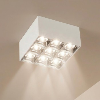 kelvo® LUMINAR KLV-101-0342 Φωτιστικό Downlight Σποτ LED 30W 4200lm 36° AC 220-240V IP20 Φυσικό Λευκό 4500K - Osram SMD Chip & TÜV SÜD Driver - Λευκό Ματ - Μ12 x Π12 x Υ6.6cm - 5 Χρόνια Εγγύηση