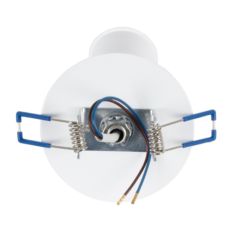 GloboStar® SARA 00848 Μοντέρνο Φωτιστικό Οροφής Σποτ Μονόφωτο 1 x E27 IP20 Λευκό Μέταλλο - Μ8 x Π8 x Υ8.5cm