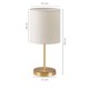 GloboStar® GLOSSY 204-0078 Μοντέρνο Eπιτραπέζιο Φωτιστικό Πορτατίφ Μονόφωτο 1 x E27 IP20 Χρυσό Μέταλλο με Μπεζ Ύφασμα - Μ15 x Π15 x Υ39cm GloboStar® GLOSSY 204-0078 Μοντέρνο Eπιτραπέζιο Φωτιστικό Μονόφωτο 1 x E27 IP20 Χρυσό Μέταλλο με Μπεζ Ύφασμα - Μ15 x Π15 x Υ39cm