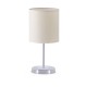 GloboStar® GLOSSY 204-0077 Μοντέρνο Eπιτραπέζιο Φωτιστικό Πορτατίφ Μονόφωτο 1 x E27 IP20 Ασημί Μέταλλο με Μπεζ Ύφασμα - Μ15 x Π15 x Υ39cm GloboStar® GLOSSY 204-0077 Μοντέρνο Eπιτραπέζιο Φωτιστικό Μονόφωτο 1 x E27 IP20 Ασημί Μέταλλο με Μπεζ Ύφασμα - Μ15 x Π15 x Υ39cm