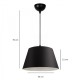 GloboStar® TRIANGLE 204-0088 Μοντέρνο Κρεμαστό Φωτιστικό Kαπέλο Μονόφωτο 1 x E27 IP20 Μαύρο Ύφασμα - Μ37 x Π37 x Υ70cm GloboStar® TRIANGLE 204-0088 Μοντέρνο Κρεμαστό Φωτιστικό Kαπέλο Μονόφωτο 1 x E27 IP20 Μαύρο Ύφασμα - Μ37 x Π37 x Υ70cm