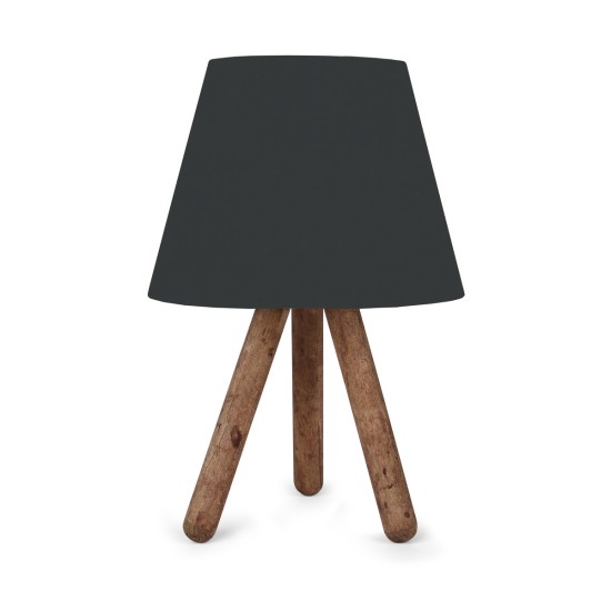 GloboStar® CAP 204-0068 Μοντέρνο Eπιτραπέζιο Φωτιστικό Πορτατίφ Μονόφωτο 1 x E27 IP20 Καρυδί Ξύλο με Μαύρο Ύφασμα - Μ22 x Π22 x Υ33cm GloboStar® CAP 204-0068 Μοντέρνο Eπιτραπέζιο Φωτιστικό Μονόφωτο 1 x E27 IP20 Καρυδί Ξύλο με Μαύρο Ύφασμα - Μ22 x Π22 x Υ33cm