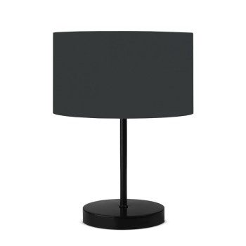 GLOBOSTAR® LARA 204-0076 Μοντέρνο Επιτραπέζιο Φωτιστικό Πορτατίφ με Ντουί 1 x E27 AC 220-240V IP20 - Μαύρο - Μ24 x Π24 x Υ35cm