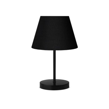 GLOBOSTAR® LARA 204-0074 Μοντέρνο Επιτραπέζιο Φωτιστικό Πορτατίφ με Ντουί 1 x E27 AC 220-240V IP20 - Μαύρο - Μ22 x Π22 x Υ36cm