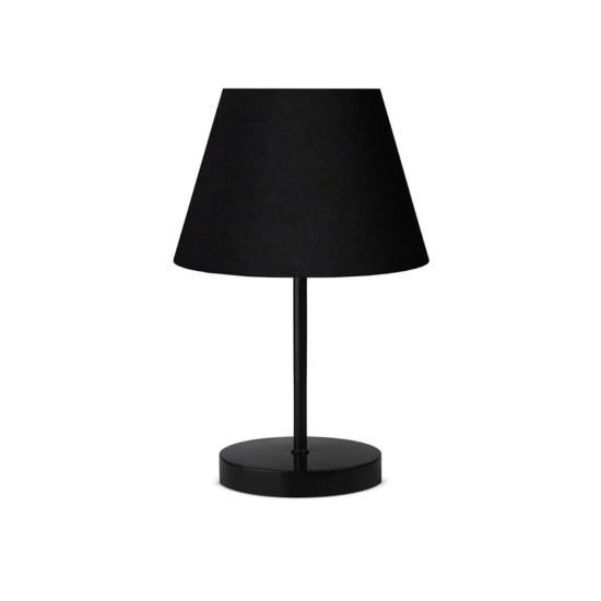 GloboStar® LARA 204-0074 Μοντέρνο Eπιτραπέζιο Φωτιστικό Πορτατίφ Μονόφωτο 1 x E27 IP20 Μαύρο Μέταλλο με Μαύρο Ύφασμα - Μ22 x Π22 x Υ36cm GloboStar® LARA 204-0074 Μοντέρνο Eπιτραπέζιο Φωτιστικό Μονόφωτο 1 x E27 IP20 Μαύρο Μέταλλο με Μαύρο Ύφασμα - Μ22 x Π22 x Υ36cm