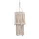 GloboStar® ZAMBIA 36208 Boho Κρεμαστό Φωτιστικό Μακραμέ Μονόφωτο 1 x E27 IP20 Μπεζ Ύφασμα - Μ30 x Π30 x Υ60cm GloboStar® ZAMBIA 36208 Boho Κρεμαστό Φωτιστικό Μακραμέ Μονόφωτο 1 x E27 IP20 Μπεζ Ύφασμα - Μ30 x Π30 x Υ60cm