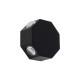 GLOBOSTAR® HIKARI 60687 Μοντέρνο Φωτιστικό Τοίχου - Απλίκα LED 8W 1000lm 30° AC 220-240V Αδιάβροχο IP65 Θερμό Λευκό 2700K - CREE XPE Chip & TÜV SÜD Driver - Μαύρο Ματ - Μ10 x Π4 x Υ10cm - 5 Χρόνια Εγγύηση