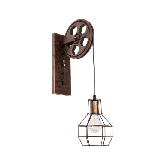 GloboStar® RYDON 01216 Vintage Επιτοίχιο Φωτιστικό Απλίκα Μονόφωτο 1 x E27 IP20 Χάλκινο Μέταλλο - Μ15 x Π24 x Υ70cm GloboStar® RYDON 01216 Vintage Επιτοίχιο Φωτιστικό Απλίκα Μονόφωτο 1 x E27 IP20 Χάλκινο Μέταλλο - Μ15 x Π24 x Υ70cm