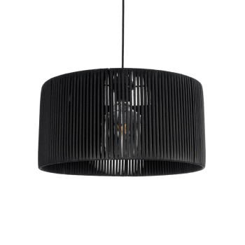 GLOBOSTAR® KYCLOS 203-0048 Boho Κρεμαστό Φωτιστικό Οροφής με Ντουί 1 x E27 AC 220-240V IP20 - Μαύρο - M40 x Π40 x Υ25.5cm