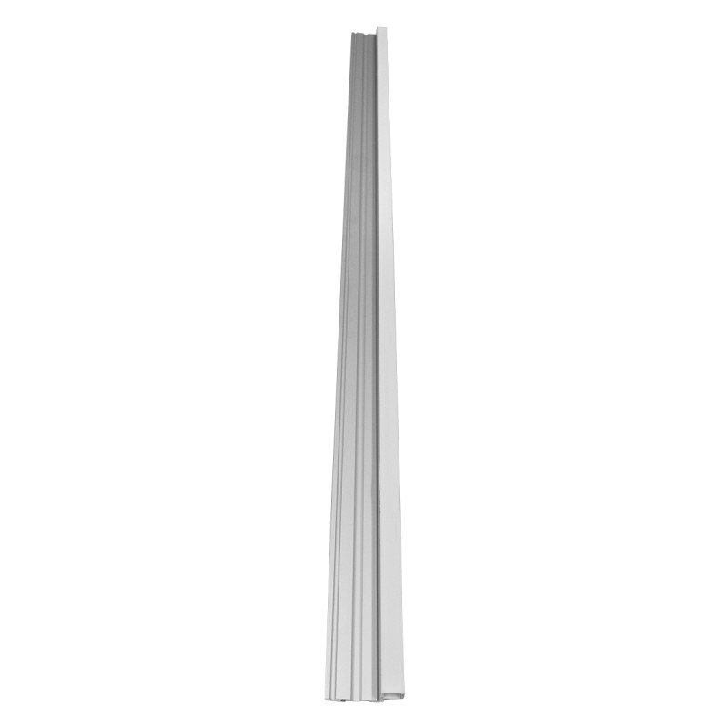 GloboStar® STAIR-PROFILE 70823-1M Προφίλ Αλουμινίου - Βάση & Ψύκτρα Ταινίας LED με Λευκό Γαλακτερό Κάλυμμα - Χρήση σε Σκαλοπάτια - Πατητό Κάλυμμα - Ασημί - 1 Μέτρο - Μ100 x Π6 x Υ2.1cm