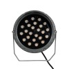 GloboStar® TREELIGHT-VINA 90359 Σποτ Φωτισμού με Αντιθαμβωτική Γρίλια Ειδικό για Φυτά - Δέντρα με Βάση Κήπου / Καρφωτό LED 24W 2040lm 10° DC 24V Αδιάβροχο IP65 L21.5 x W18.3 x H14cm Αρχιτεκτονικό Πορτοκαλί 2200K - Γκρι Ανθρακί - 3 Years Warranty
