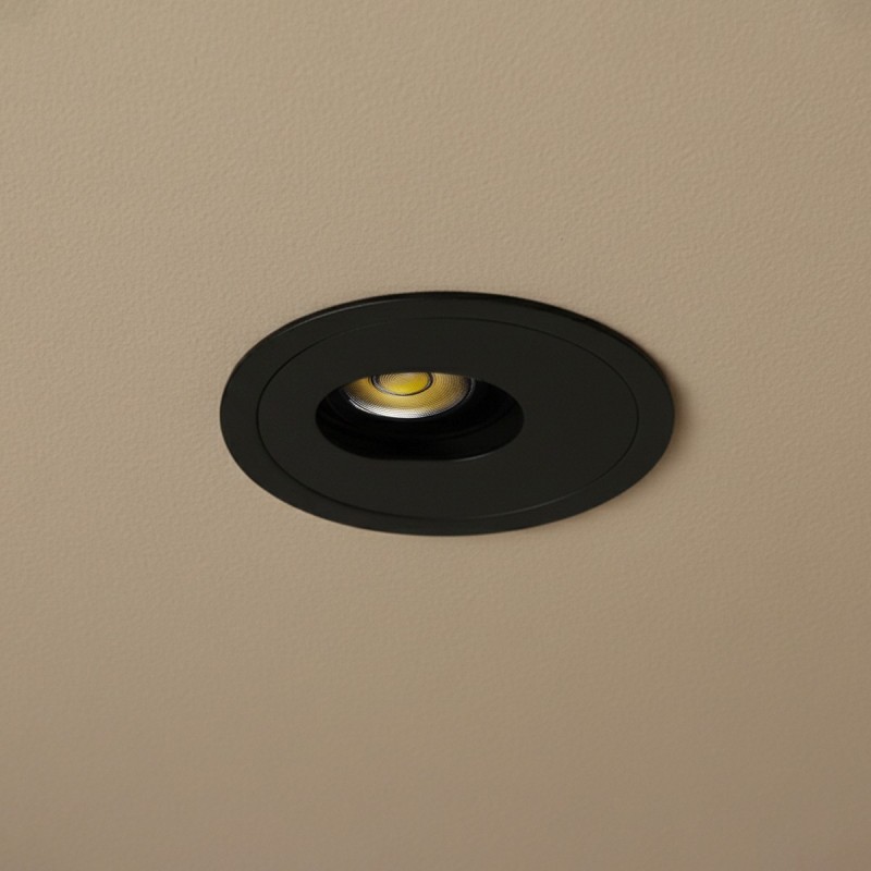 kelvo® ASYMMETRICAL KLV-101-0132 Χωνευτό Downlight Σποτ LED 7W 875lm 15°x30° AC 220-240V IP20 Φυσικό Λευκό 4500K - Bridgelux COB Chip & TÜV SÜD Driver - Μαύρο Ματ - Μ8.3 x Π8.3 x Υ8.16cm / Q7.3cm - 5 Χρόνια Εγγύηση