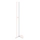 Μοντέρνο Minimal Επιδαπέδιο Μαύρο Φωτιστικό 250cm LED 40 Watt με Ασύρματο Χειριστήριο RF & Dimmer RGB GloboStar ALIEN Design GLOBO-250-8