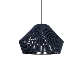 GLOBOSTAR® NUI 205-0072 Boho Κρεμαστό Φωτιστικό Οροφής με Ντουί 1 x E27 AC 220-240V IP20 - Μπλε - M60 x Π60 x Υ41cm