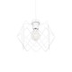 GloboStar® VORTEX 203-0001 Mοντέρνο Κρεμαστό Φωτιστικό Πλέγμα Μονόφωτο 1 x E27 IP20 Λευκό Μέταλλο - Μ23.5 x Π23.5 x Υ20cm GloboStar® VORTEX 203-0001 Mοντέρνο Κρεμαστό Φωτιστικό Πλέγμα Μονόφωτο 1 x E27 IP20 Λευκό Μέταλλο - Μ23.5 x Π23.5 x Υ20cm