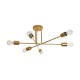 GloboStar® SPIDI 203-0114 Μοντέρνο Φωτιστικό Οροφής Πλέγμα Πολύφωτο 6 x E27 IP20 Ροζ Χρυσό Μέταλλο - Μ61 x Π61 x Υ37cm GloboStar® SPIDI 203-0114 Μοντέρνο Φωτιστικό Οροφής Πλέγμα Πολύφωτο 6 x E27 IP20 Ροζ Χρυσό Μέταλλο - Μ61 x Π61 x Υ37cm