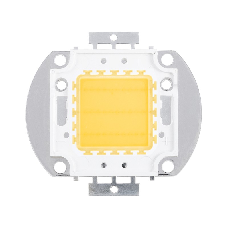 GloboStar® 73764 Υψηλής Ισχύος LED COB BRIDGELUX 30W 2400lm DC 28-32V - Μ5.5 x Π5.2 x Υ0.4cm - Θερμό Λευκό 2700K - 2 Χρόνια Εγγύηση