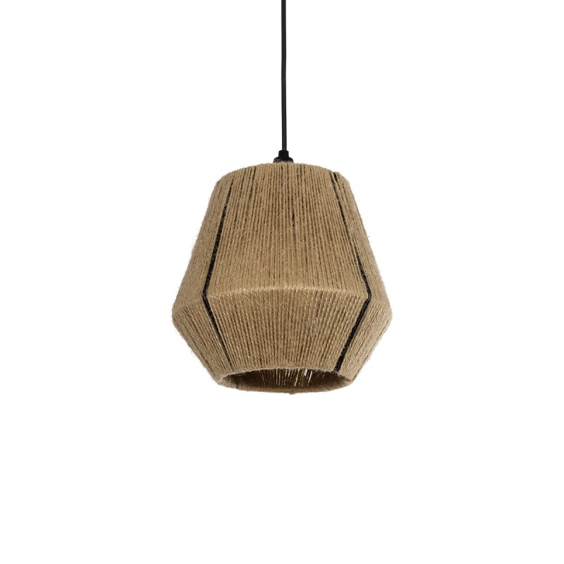 GLOBOSTAR® PULVIS 205-0083 Boho Κρεμαστό Φωτιστικό Οροφής με Ντουί 1 x E27 AC 220-240V IP20 - Μπεζ - M22 x Π22 x Υ22cm