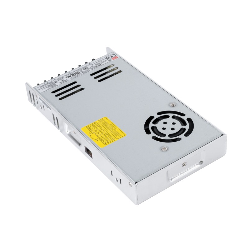 GLOBOSTAR® MEANWELL-LRS350-12 90784 Τροφοδοτικό/Μετασχηματιστής PELV 350W 29A DC 12V IP20 - AC 220-240V σε DC 12V / Ρυθμιζόμενo από DC 10.2V έως DC 13.8V - Μ21.5 x Π11.5 x Υ3cm - 3 Χρόνια Εγγύηση