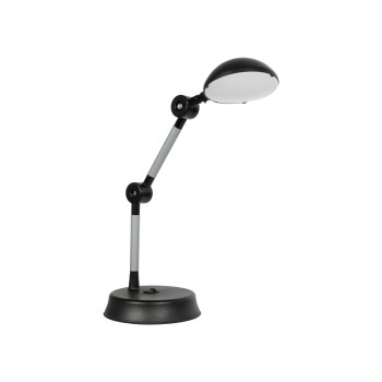 GLOBOSTAR® MICHEL 202-0061 Μοντέρνο Επιτραπέζιο Φωτιστικό Γραφείου LED 6W 540lm 120° AC 220-240V IP20 Ψυχρό Λευκό 6000K - Lumileds SMD Chip - Μαύρο - Μ15 x Π15 x Υ51cm - 2 Χρόνια Εγγύηση