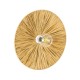 GloboStar® COLOMBO 02283 Boho Επιτοίχιο Φωτιστικό Απλίκα Μονόφωτο 1 x E27 IP20 Μπεζ Ράφια - Μ40 x Π40 x Υ9cm GloboStar® COLOMBO 02283 Boho Επιτοίχιο Φωτιστικό Απλίκα Μονόφωτο 1 x E27 IP20 Μπεζ Ράφια - Μ40 x Π40 x Υ9cm