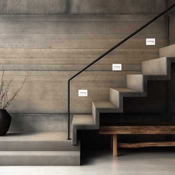 kelvo® STEPART KLV-101-0085 Χωνευτό Φωτιστικό Σκαλοπατιού / Διαδρόμου LED 3W 375lm 45° AC 220-240V Αδιάβροχο IP65 Θερμό Λευκό 2700K - Lumileds SMD Chip & TÜV SÜD Driver - Λευκό Ματ - Μ11.5 x Π5.3 x Υ8.3cm / Q10.6 x 7.6cm - 5 Χρόνια Εγγύηση