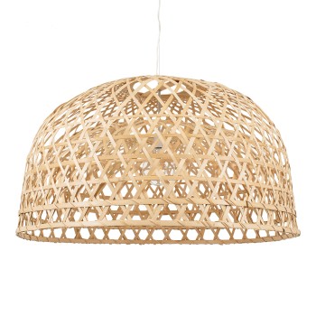 GLOBOSTAR® MANGEA 00717 Boho Κρεμαστό Φωτιστικό Οροφής με Ντουί 1 x E27 AC 220-240V IP20 - Μπεζ - Μ100 x Π100 x Υ59cm