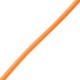 GloboStar® CABLITO 61554 Μοντέρνο Κρεμαστό Φωτιστικό Οροφής Μονόφωτο 1 x E27 Πορτοκαλί Σιλικόνης Ανάρτηση με Υφασμάτινο Καλώδιο Φ4 x Υ110cm