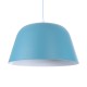 GloboStar® UPVALE 01286 Μοντέρνο Κρεμαστό Φωτιστικό Καμπάνα Μονόφωτο 1 x E27 IP20 Μπλε & Λευκό Μέταλλο - Μ40 x Π40 x Υ24cm GloboStar® UPVALE 01286 Μοντέρνο Κρεμαστό Φωτιστικό Καμπάνα Μονόφωτο 1 x E27 IP20 Μπλε & Λευκό Μέταλλο - Μ40 x Π40 x Υ24cm