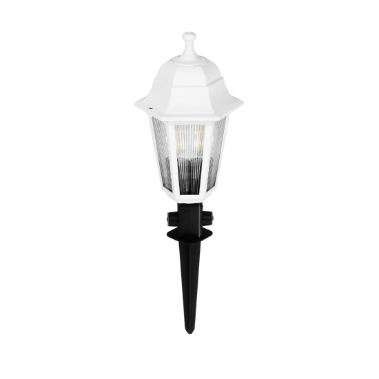 GloboStar® VITRO 203-0203 Vintage Καρφωτό Φωτιστικό Φαναράκι Μονόφωτο 1 x E27 IP44 Λευκό & Διάφανο Πλαστικό - Μ17 x Π17 x Υ55cm GloboStar® VITRO 203-0203 Vintage Καρφωτό Φωτιστικό Φαναράκι Μονόφωτο 1 x E27 IP44 Λευκό & Διάφανο Πλαστικό - Μ16 x Π16 x Υ51cm