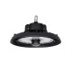 GLOBOSTAR® INDUSTRY 61705 Βιομηχανικό Φωτιστικό Καμπάνα High Bay UFO Τεχνολογίας Smart Group Linkable Control System 2.4Ghz με Αισθητήρα Κίνησης Microwave LED 150W 22500lm SDCM<5 90° AC 85-265V Αδιάβροχο IP65 IK08 Μαύρο Χυτό Αλουμίνιο - Φυσικό Λευκό 50