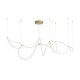 kelvo® GLOW 61669 Μοντέρνο Κρεμαστό Φωτιστικό Οροφής LED 105W 10500lm 360° AC 220-240V IP20 Ρυθμιζόμενο Λευκό CCT με Χειριστήριο από 2700K έως 6000K Dimmable - Lumileds SMD Chip - Χρυσό Πλατίνα & Λευκό Νήμα - Μ300 x Π300 x Υ120cm - 3 Χρόνια Εγγύηση kelvo® GLOW 61669 Μοντέρνο Κρεμαστό Φωτιστικό Οροφής LED 105W 10500lm 360° AC 220-240V IP20 Ρυθμιζόμενο Λευκό CCT με Χειριστήριο από 2700K έως 6000K Dimmable - Lumileds SMD Chip - Χρυσό Πλατίνα & Λευκό Νήμα - Μ300 x Π300 x Υ120cm - 3 Χρόνια Εγγύηση