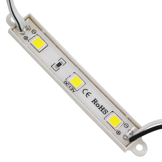 GloboStar® 73701 20 Τεμάχια x LED Modules 3 x SMD 5050 0.8W 80lm DC 12V Αδιάβροχο IP66 Ψυχρό Λευκό 6000K GloboStar® 73701 20 Τεμάχια x LED Modules 3 x SMD 5050 0.8W 80lm DC 12V Αδιάβροχο IP66 Ψυχρό Λευκό 6000K