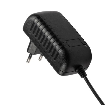 GLOBOSTAR® VOLTIX GLB-107-0006 Τροφοδοτικό/Μετασχηματιστής Class II SELV 24W 1A AC 220-240V σε DC 24V IP20 - Μαύρο Ματ - Μ8 x Π4.2 x Υ2.8cm - 3 Χρόνια Εγγύηση