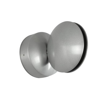 GLOBOSTAR® SEPTUM 93067 Μοντέρνο Φωτιστικό Τοίχου - Απλίκα LED 9W 1150lm 1° AC 220-240V IP44 Μπλε - CREE XPE Chip & TÜV SÜD Driver - Γκρι Ανθρακί Ματ - Μ12 x Π11 x Υ17cm - 5 Χρόνια Εγγύηση