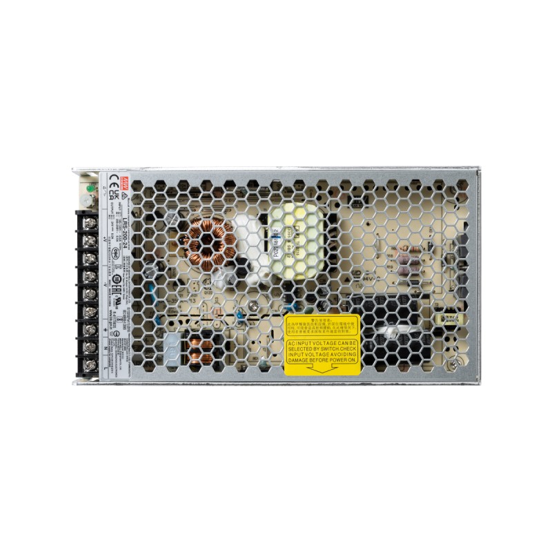 GloboStar® LRS-200-24 90783 MEANWELL Ρυθμιζόμενο Μεταλλικό Τροφοδοτικό PELV για Προϊόντα LED 200W 8.8A - AC 220-240V σε DC 24V - Ρυθμιζόμενο από 21.6VDC έως 28.8VDC - IP20 Μ21.5 x Π11.5 x Υ3cm - 3 Years Warranty